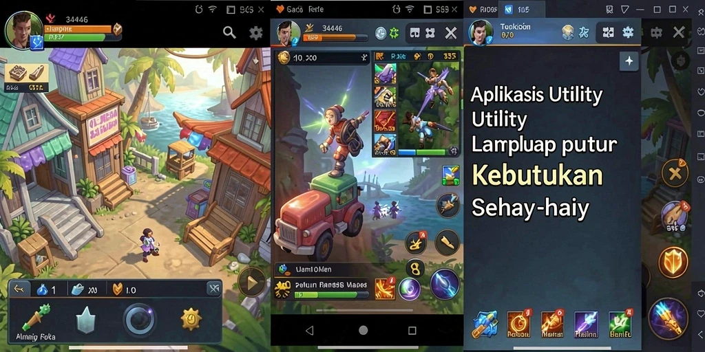 Tampilan antarmuka pengguna aplikasi Utility 3446 yang modern dan intuitif.