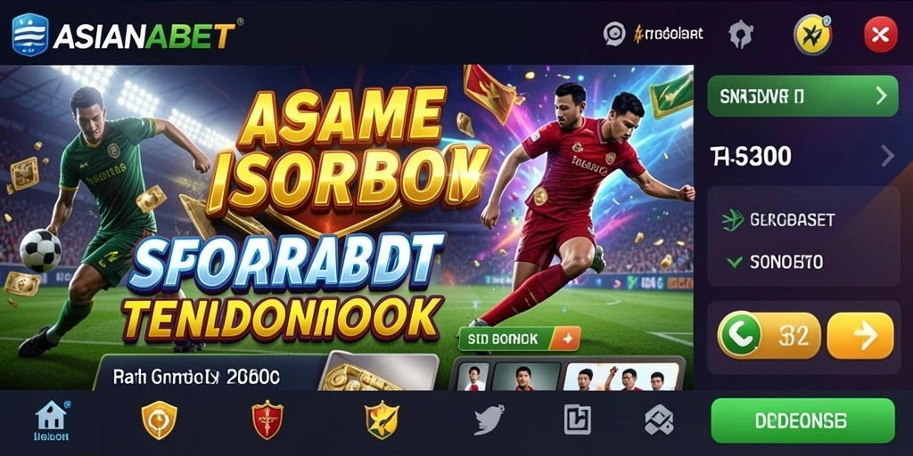 Tampilan antarmuka ASIANABET dengan taruhan olahraga langsung.