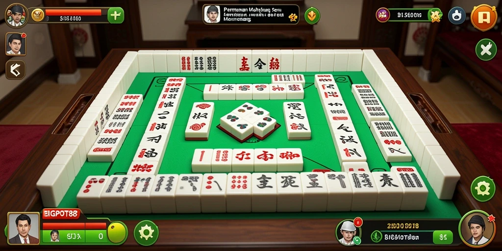 Tampilan gameplay Mahjong yang seru dan interaktif di BIGPOT88.