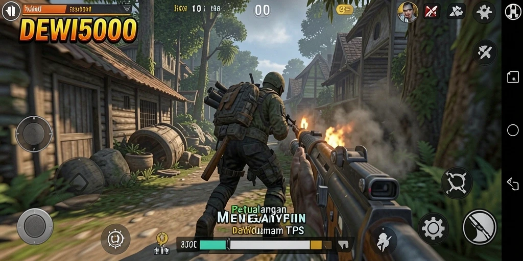 Gameplay DEWI5000 yang penuh aksi dan menegangkan.