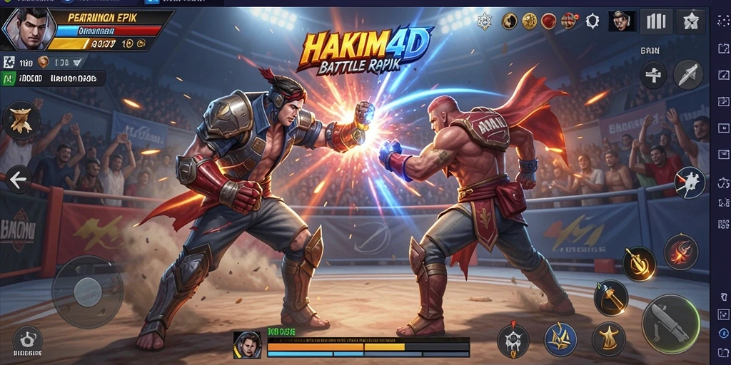 Gameplay seru HAKIM4D dalam Battle Royale yang menegangkan.