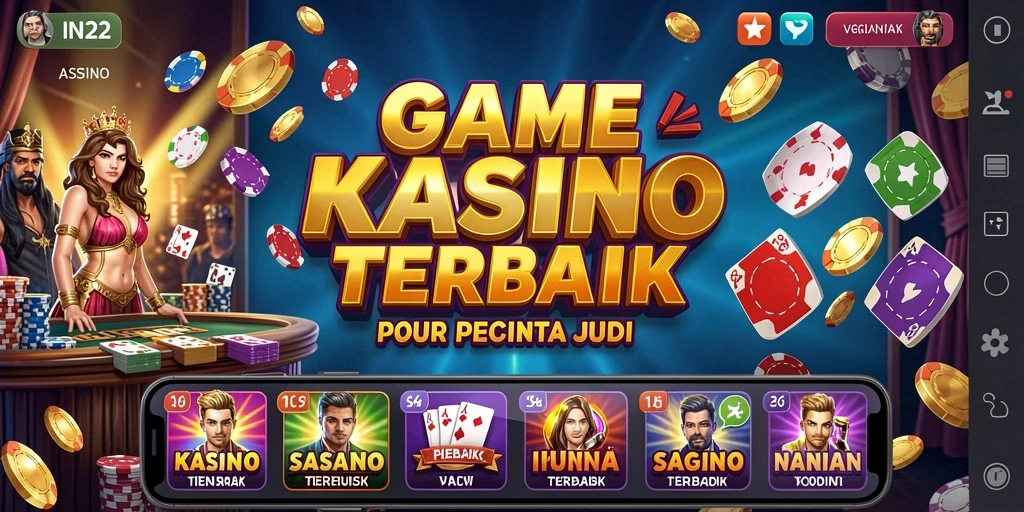 Tampilan gameplay Kasino yang mendebarkan dan interaktif.