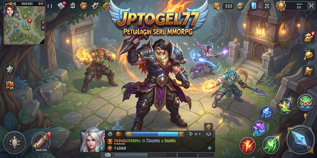 Tangkapan layar JPTOGEL77 yang menunjukkan aksi seru dalam petualangan MMORPG.