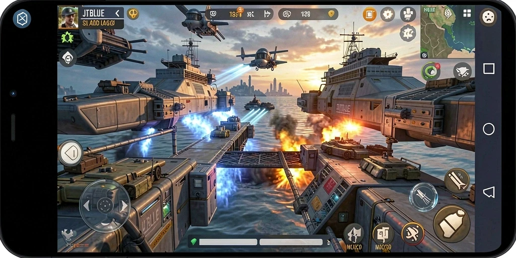 Tampilan gameplay JTBLUE yang menakjubkan dan mendalam.