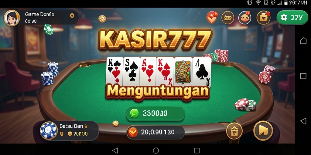 Screenshot gameplay KASIR777 yang menunjukkan keseruan bermain Domino.