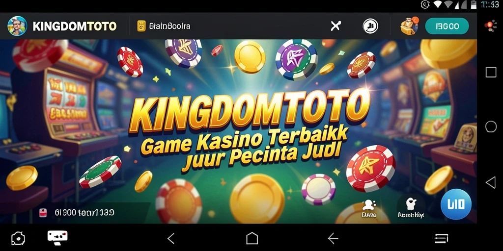 Screenshot KINGDOMTOTO menampilkan gameplay Kasino yang seru dan menarik.
