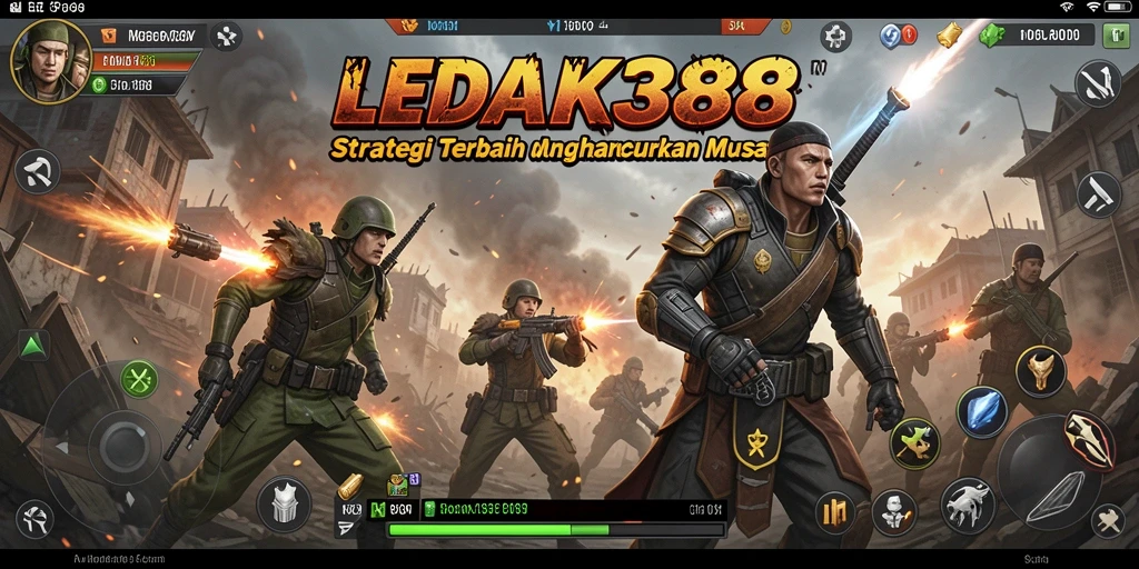 Screenshot utama dari gameplay intens LEDAK388 yang penuh strategi.