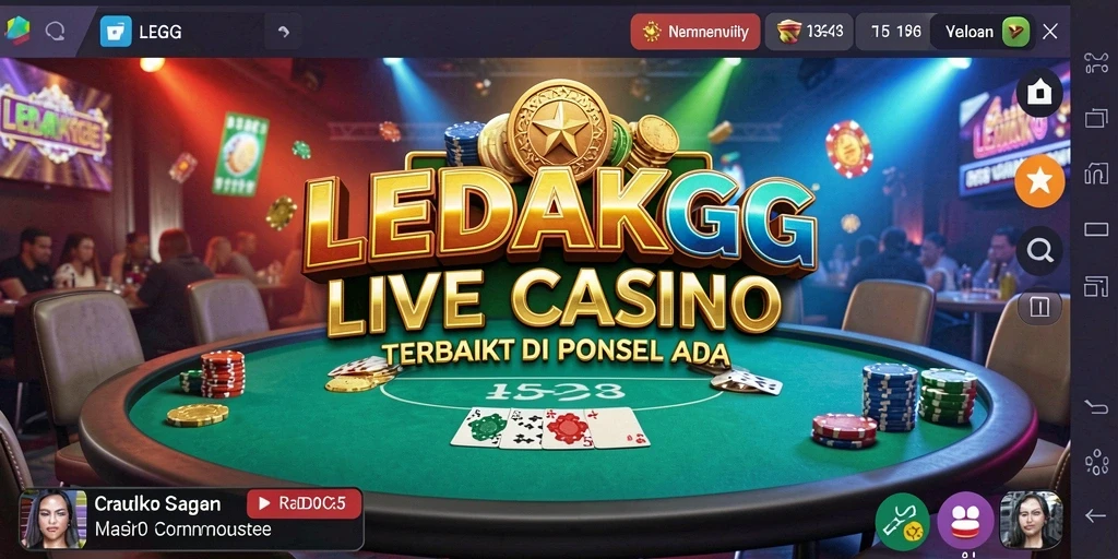 Tampilan gameplay Live Casino yang menarik dan interaktif di LEDAKGG.