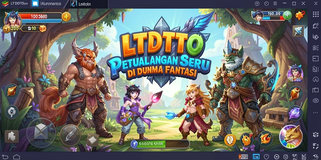 Screenshot gameplay LTDTOTO menampilkan aksi petualangan yang mendebarkan.