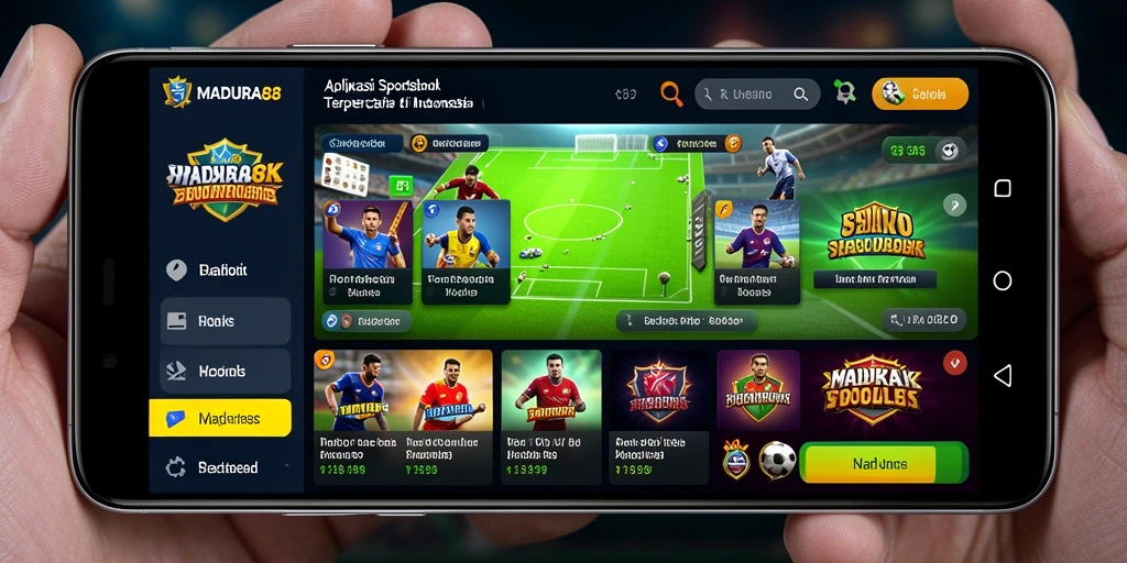 Tampilan screenshot utama MADURA88 yang menunjukkan gameplay taruhan Sportsbook.