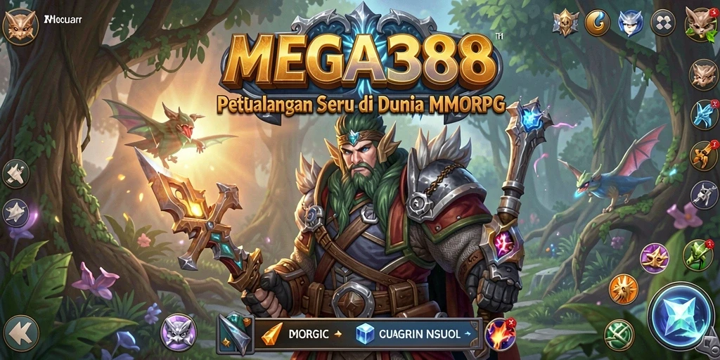 Tampilan gameplay menarik dari MEGA388 dalam dunia MMORPG.