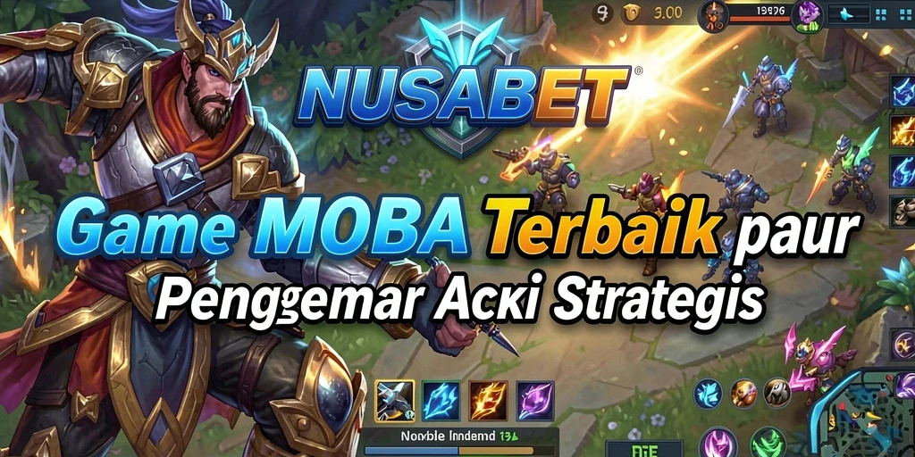 Screenshot gameplay NUSABET menampilkan aksi pertarungan tim yang seru.