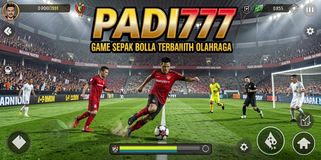 Tampilan menarik dari gameplay sepak bola dalam PADI777.