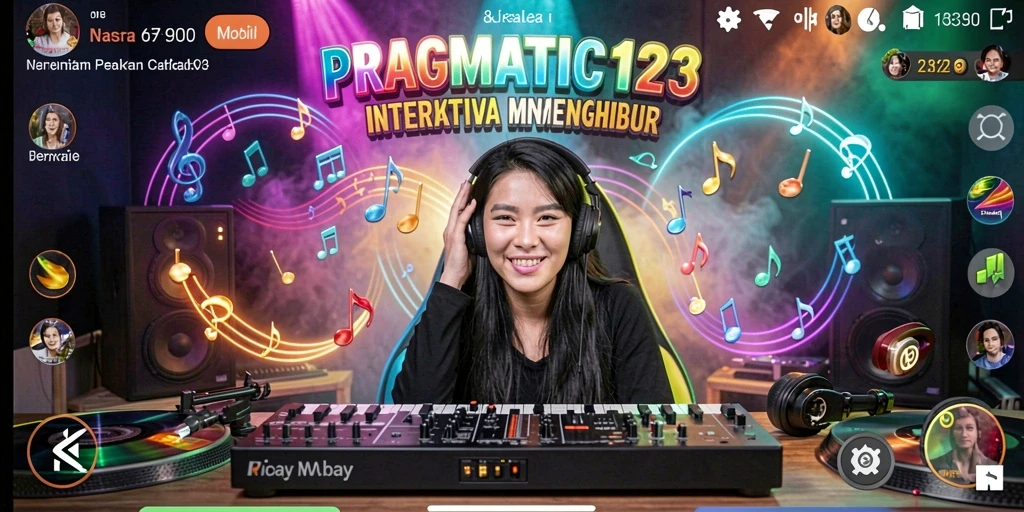 Screenshot gameplay PRAGMATIC123 yang menunjukkan pengalaman bermain musik yang interaktif.