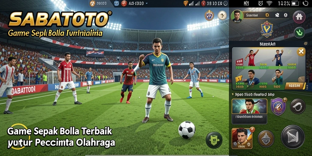 Screenshot <strong>SABATOTO</strong> menampilkan aksi seru saat tim berlaga di lapangan sepak bola.