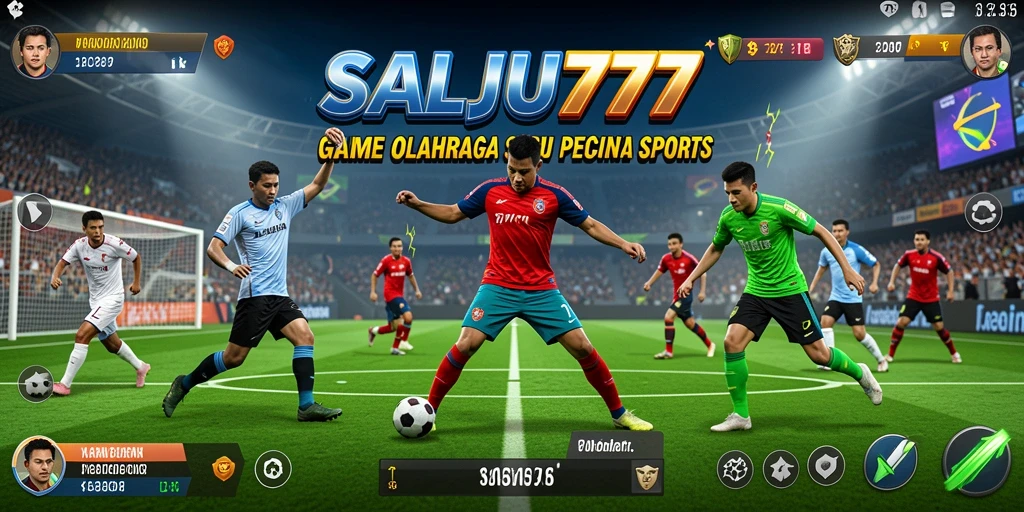 Gameplay SALJU777 menampilkan aksi olahraga yang mendebarkan.