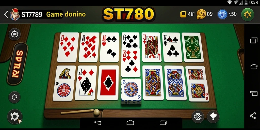 Tampilan menarik dari gameplay ST789 dengan tema Domino.