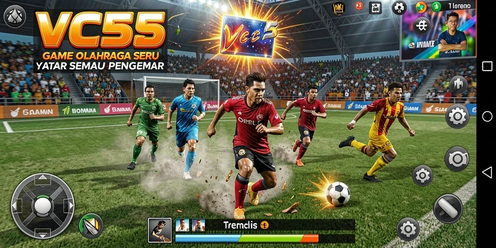 Tampilan gameplay VC55 yang menarik dan dinamis dalam bertanding.