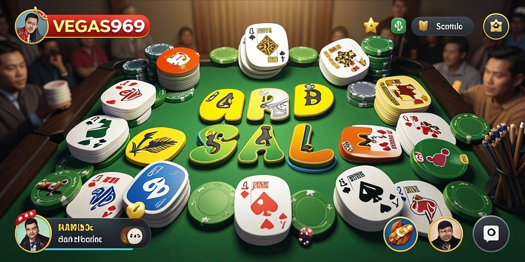 Tampilan gameplay Gaple seru di VEGAS969 dengan desain menarik.