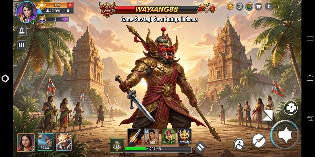 Tampilan menarik dari gameplay WAYANG88 yang strategis dan penuh aksi.