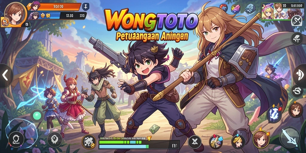Tampilan gameplay seru dan warna-warni dari WONGTOTO.