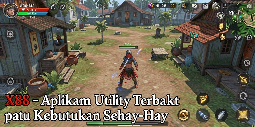 Screenshot utama X88 menunjukkan antarmuka pengelolaan aplikasi yang sederhana dan efektif.